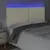 Produktbild 3 för Sänggavel LED gräddvit 200x5x118/128 cm konstläder