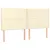 Produktbild 4 för Sänggavel LED gräddvit 200x5x118/128 cm konstläder