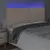 Produktbild 3 för Sänggavel LED cappuccino 200x5x118/128 cm konstläder