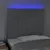 Produktbild 3 för Sänggavel LED ljusgrå 80x5x118/128 cm tyg