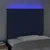 Produktbild 3 för Sänggavel LED blå 80x5x118/128 cm tyg