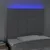 Produktbild 3 för Sänggavel LED ljusgrå 90x5x118/128 cm tyg