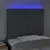 Produktbild 3 för Sänggavel LED mörkgrå 90x5x118/128 cm tyg