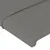 Produktbild 5 för Sänggavel LED mörkgrå 90x5x118/128 cm tyg