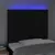 Produktbild 3 för Sänggavel LED svart 90x5x118/128 cm tyg