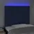 Produktbild 3 för Sänggavel LED blå 100x5x118/128 cm tyg