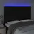 Produktbild 3 för Sänggavel LED svart 144x5x118/128 cm tyg
