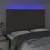 Produktbild 3 för Sänggavel LED taupe 144x5x118/128 cm tyg