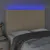 Produktbild 3 för Sänggavel LED gräddvit 144x5x118/128 cm tyg