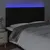 Produktbild 3 för Sänggavel LED svart 160x5x118/128 cm tyg
