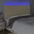 Produktbild 3 för Sänggavel LED gräddvit 160x5x118/128 cm tyg