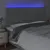 Produktbild 3 för Sänggavel LED ljusgrå 180x5x118/128 cm tyg