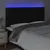 Produktbild 3 för Sänggavel LED svart 180x5x118/128 cm tyg