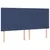 Produktbild 4 för Sänggavel LED blå 180x5x118/128 cm tyg