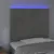 Produktbild 3 för Sänggavel LED ljusgrå 80x5x118/128 cm sammet
