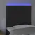 Produktbild 3 för Sänggavel LED svart 80x5x118/128 cm sammet