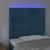 Produktbild 3 för Sänggavel LED mörkblå 80x5x118/128 cm sammet