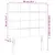 Produktbild 6 för Sänggavel LED rosa 90x5x118/128 cm sammet