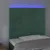 Produktbild 3 för Sänggavel LED mörkgrön 100x5x118/128 cm sammet