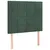 Produktbild 4 för Sänggavel LED mörkgrön 100x5x118/128 cm sammet