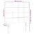 Produktbild 6 för Sänggavel LED mörkgrön 100x5x118/128 cm sammet