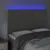 Produktbild 3 för Sänggavel LED ljusgrå 144x5x118/128 cm sammet