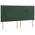 Produktbild 4 för Sänggavel LED mörkgrön 180x5x118/128 cm sammet