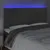 Produktbild 3 för Sänggavel LED mörkgrå 200x5x118/128 cm sammet