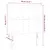 Produktbild 6 för Sänggavel LED gräddvit 80x5x118/128 cm konstläder