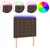 Produktbild 2 för Sänggavel LED brun 80x5x118/128 cm konstläder
