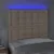 Produktbild 3 för Sänggavel LED cappuccino 80x5x118/128 cm konstläder