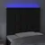 Produktbild 3 för Huvudgavel LED svart 90x5x118/128 cm konstläder