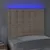 Produktbild 3 för Sänggavel LED cappuccino 90x5x118/128 cm konstläder