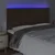 Produktbild 3 för Sänggavel LED brun 160x5x118/128 cm konstläder
