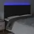 Produktbild 3 för Sänggavel LED svart 180x5x118/128 cm konstläder