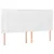 Produktbild 4 för Sänggavel LED vit 180x5x118/128 cm konstläder
