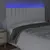 Produktbild 3 för Sänggavel LED vit 200x5x118/128 cm konstläder