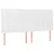 Produktbild 4 för Sänggavel LED vit 200x5x118/128 cm konstläder