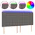 Produktbild 2 för Sänggavel LED grå 200x5x118/128 cm konstläder