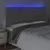 Produktbild 3 för Sänggavel LED grå 200x5x118/128 cm konstläder