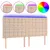 Produktbild 2 för Sänggavel LED cappuccino 200x5x118/128 cm konstläder