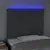 Produktbild 3 för Sänggavel LED mörkgrå 80x5x118/128 cm tyg
