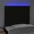 Produktbild 3 för Sänggavel LED svart 80x5x118/128 cm tyg