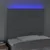 Produktbild 3 för Sänggavel LED ljusgrå 90x5x118/128 cm tyg