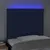 Produktbild 3 för Sänggavel LED blå 90x5x118/128 cm tyg