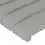 Produktbild 5 för Sänggavel LED ljusgrå 100x5x118/128 cm tyg