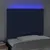 Produktbild 3 för Sänggavel LED blå 100x5x118/128 cm tyg
