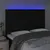 Produktbild 3 för Sänggavel LED svart 144x5x118/128 cm tyg
