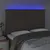 Produktbild 3 för Sänggavel LED taupe 144x5x118/128 cm tyg