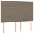 Produktbild 4 för Sänggavel LED taupe 144x5x118/128 cm tyg